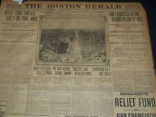1906 APRIL 23 THE BOSTON HERALD - SAN FRANCISCO BEGINS REGENERATION - BH 295 picture