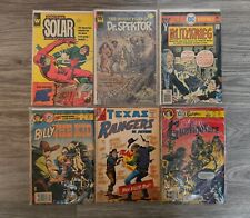 Lot Of 6 Vintage Comics - Whitman Charlton & DC Comics. Western Sci-Fi War GD-VF picture