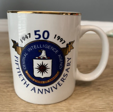 Ceramic Coffee Mug Central Intelligence Agency CIA USA Vintage 50th Anniversary picture