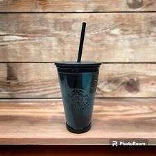 Starbucks 2022 Summer Recycled Glass Blue Tumbler - 16oz Rare Collectible picture