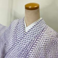 Komon ro Japanese Kimono summer  Vintage  Polyester  M size 2568 picture