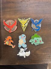  Pokemon GO TCG Pin Lot: Charmander, Squirtle, Bulbasaur, 3 Teams,  Shiny Eevee picture