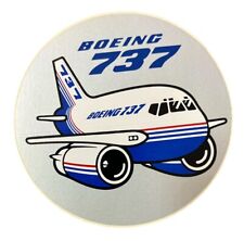 Vintage Boeing 737 4” Sticker Decal NOS Aviation Collectible picture