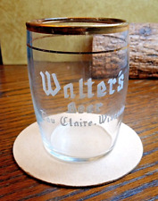 Vintage Walter's Beer Barrel glass Eau Claire Wi. picture