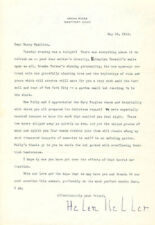 HELEN KELLER - TYPED LETTER SIGNED 05/30/1942 CO-SIGNED BY: POLLY THOMSON picture
