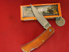   MARBLES QUALITY KNIVES  ROSEWOOD 2137 LOCKBACK SODBUSTER WORK KNIFE 1470 picture