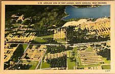 Fort Jackson South Carolina Aerial View near Columbia Vintage Postcard c1940 picture
