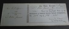 Old 1864 MORRIS & ESSEX RAILROAD - Stock Transfer Document - D. WILLIS JAMES picture