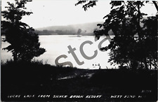 WEST BEND WI, Lucas Lake From Silver Brook Resort,  RPPC postcard jj299 picture