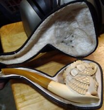 Hand-Carved Meerschaum Pipe With Fitted Case picture