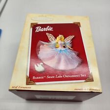 2003 Hallmark Barbie as Odette in Swan Lake Plus Swan Keepsake Ornaments w/Box picture