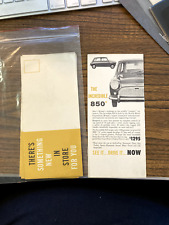 1960s The Incredible 850 Car Sale Brochure POSTCARD *original* *RARE* picture