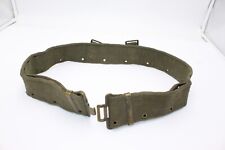Vintage WW2 British Army 37 Pattern Webbing Belt Canvas Combat Trousers UK WWII picture