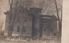 1909 RPPC Monte Vista Colorado High School Real Photo Postcard picture