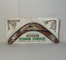 NEW Australian Returning Boomerang Authentic Hand Painted Made in Australia picture
