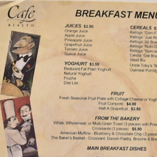 1997 Cafe Rialto Le Méridien Restaurant Menu Collins Street Melbourne Australia picture
