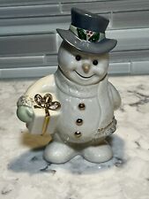 Lenox Snowman With Present Porcelain Figurine picture