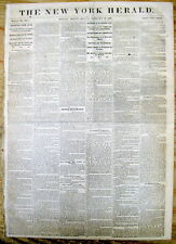 Lot of 5 original 1861-1865 NEW YORK HERALD Civil War newspapers  picture