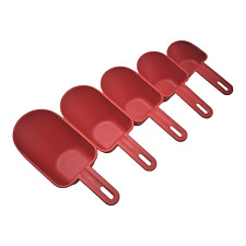 Tupperware Scoops Measure Scoop Set of 5 Red in Milliliters picture
