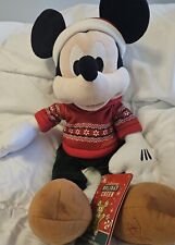 Disney Mickey Mouse Holiday Plush 2022 Brand New  picture