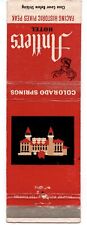 c1950s Antlers Hotel Pikes Peak Colorado Springs CO Vintage Matchbook Cover picture