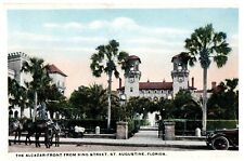 HOTEL ALCAZAR In ST. AUGUSTINE, FL on Vintage Unused Postcard  picture