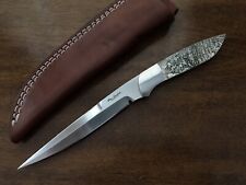 Ron Gaston Custom Fixed Blade Knife Abalone Handle picture