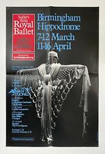Sadler's Wells Royal Ballet Birmingham Hippodrome Large Poster 1983 - GC picture