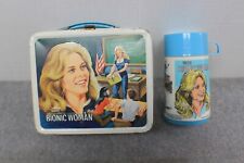 VINTAGE 1978 BIONIC WOMAN METAL LUNCHBOX W/Alladin THERMO BOTTLE- Jaime Sommers picture