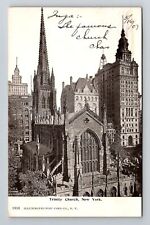 New York City, NY-New York, Trinity Church Antique c1907, Vintage Postcard picture