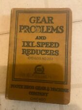 1928 Foote Bros Gear and Machine Catalog Gear Problems Speed Reducers picture