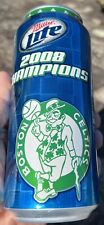 2008 NBA BOSTON CELTICS CHAMPIONS MILLER LITE 16 OUNCE STAY TAB BEER CAN EMPTY picture