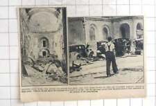 1936 Spanish Civil War, Wrecked Church Seville, Street Fights Barcelona picture