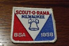 Boy Scout Patch 1958 MILWAUKEE SOR picture