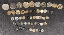 VINTAGE BUTTON COLLECTION LOT(52 total) picture