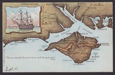 GREAT BRITAIN, Postcard, Maps, Isle of Wight picture