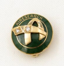 10K Pin - Garrett Airesearch in green with 2 diamonds picture