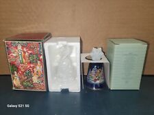 Avon 1987 Christmas Bell & Tapestry Porcelain Bell w/ Box EX. Unused picture