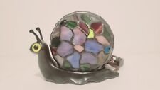 Quoizel Snail Lamp Tiffany Style Stained Glass Shell Accent Lamp Light *works* picture