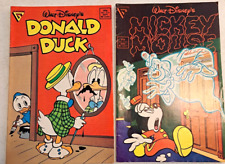 Walt Disney's Lot of 2 Comic Books Donald Duck 274 Mickey Mouse 252 picture