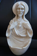 OLD FRANCE SACRED HEART OF JESUS RARE BEAUTIFUL HOLY WATER FONT  picture