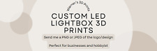 Custom LED Lightbox 3D Print | Business Logos |Perfect way to show your business picture