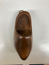 Vintage Wooden Shoe Old For Decoration Only Handcarved picture
