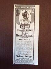 M62-9 Ephemera 1925 Advert Baby Cinematograph Wallace Heaton picture