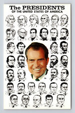 Presidents of the United States of America to Nixon 36 Postcard picture