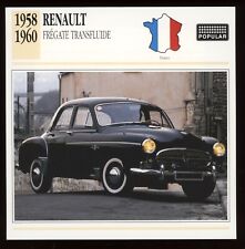 1958 - 1960  Renault  Fregate Transfluide  Classic Cars Card picture
