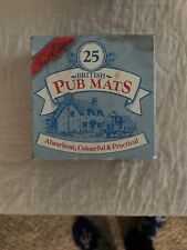 Vintage Second Edition 25 British Pub Mats Coasters picture
