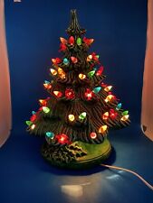 Vintage Atlantic Mold 1978 Ceramic 13” inch Mulit-Color Lighted Christmas Tree picture