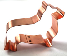 Kitchen Collectibles Corgi Dog Shape Copper Cookie Cutter Heavy Duty picture