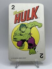 1978 Milton Bradley #2 Incredible HULK Marvel Super Heroes Card VG+ picture